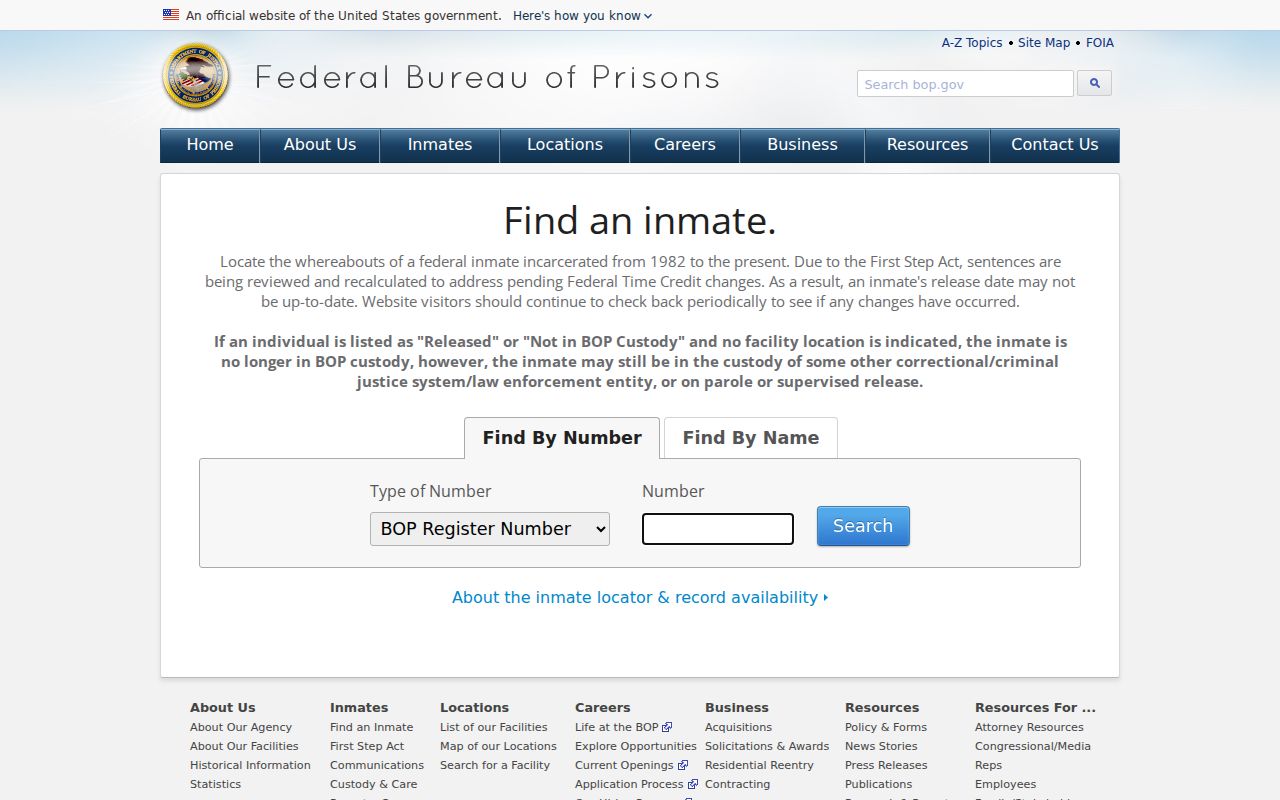 Ford County arrest lookup federal custody source