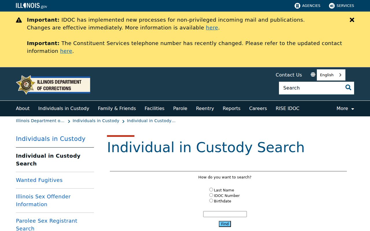 Ford County arrest lookup Illinois custody source