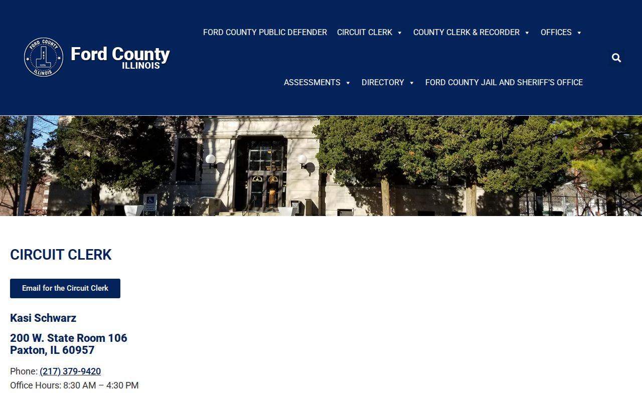 Ford County criminal court cases Circuit Clerk source