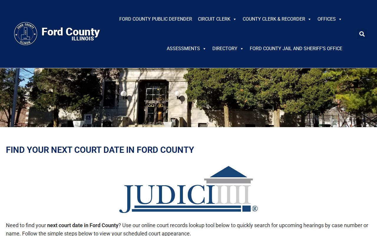 Ford County criminal court cases date lookup