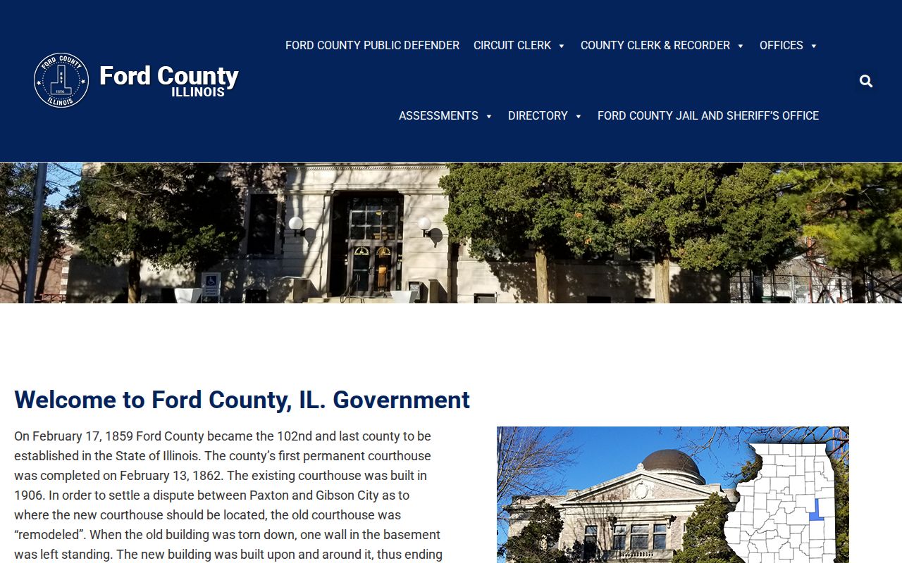 Ford County criminal history official government directory